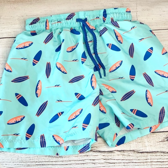 H&M Other - H&M Boys size 6-8 Swim Trunks Shorts Surfboards Turquoise